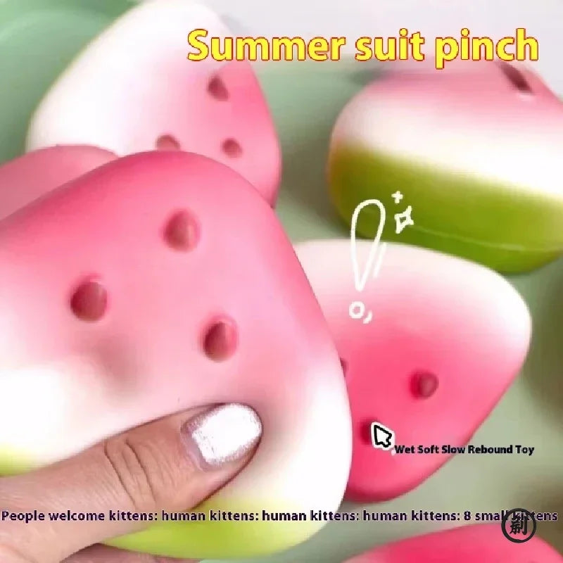 Anti-stress Squishy Watermelon – Slow Rising Fruit Fidget Toy