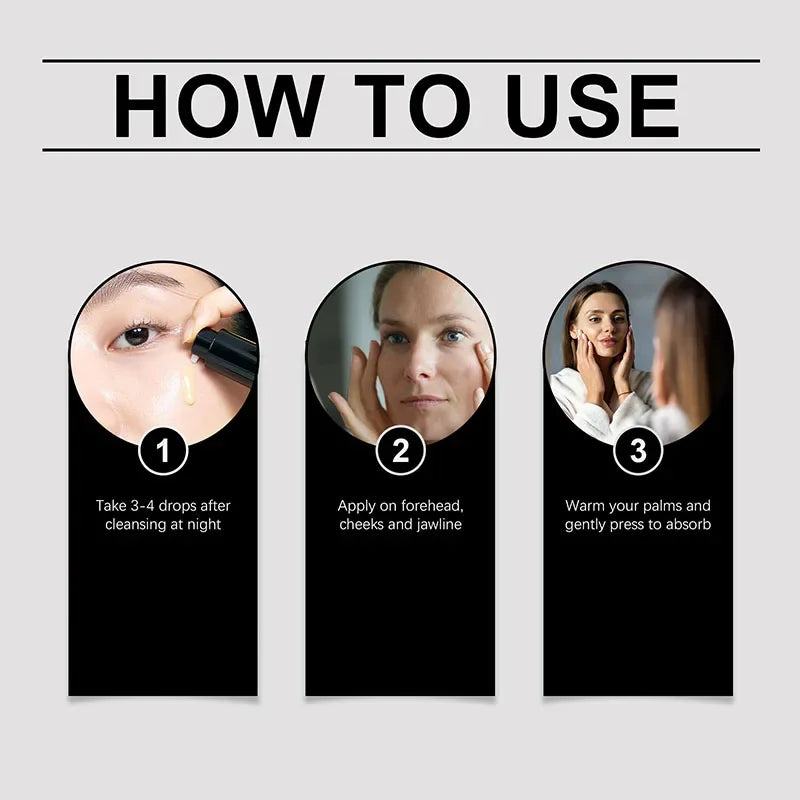 Retinol Wrinkle Remover Cream Shot Tightening Firming Fine Line Enhancer Moisturizing Pore Shrinking Repair Serum Skin Care Set