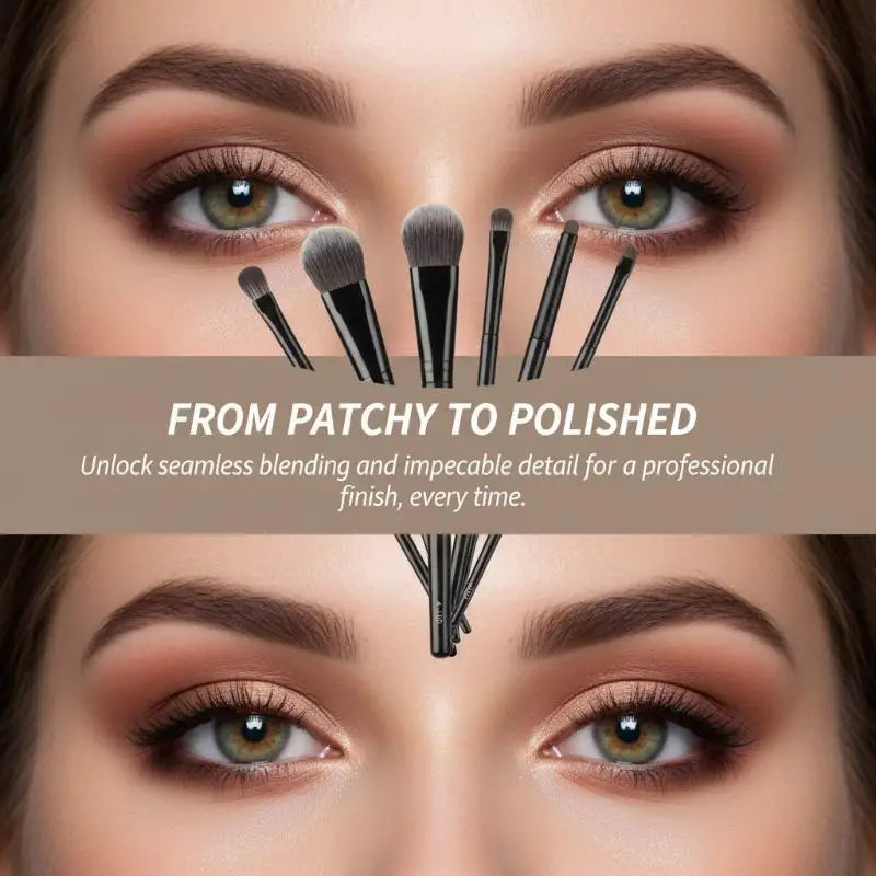 5/6/8/10Pcs Eyes Makeup Brushes Set Professional Soft Eyeliner