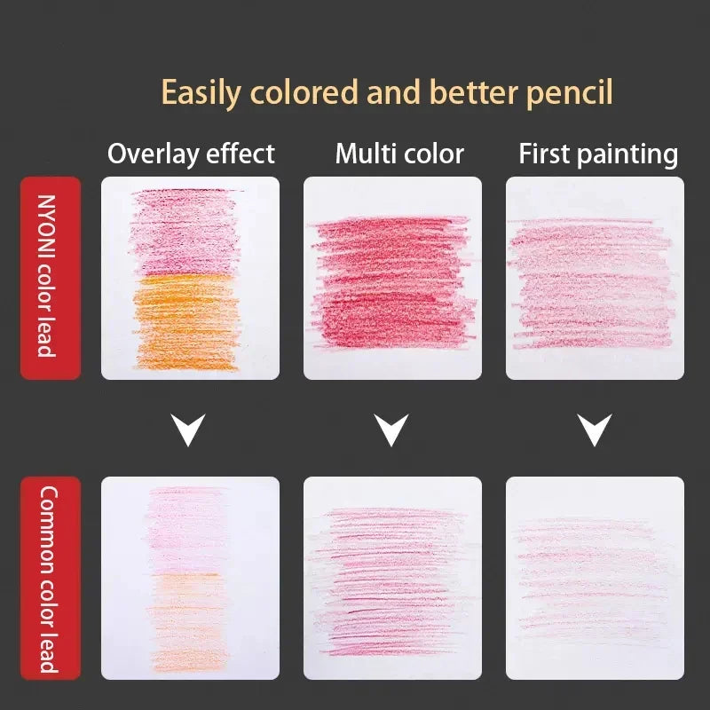 Nyoni Oil - Based Color Pencils N8520! 24