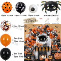 Halloween Bat Balloon Garland Arch Kit Black Orange Ballon 3D Bat Spider Sticker Eye Pumpkin Halloween Party Decoration Supplies