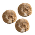 C 1/2/3/6Pcs 8cm Rabbit Fur Ball Cat Toy With