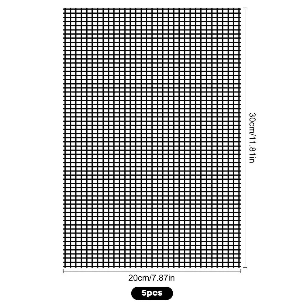 5pcs 20x30cm Flower Pot Hole Mesh Pad Bonsai Pot Bottom Grid Mat Bottom Mat Prevent Soil Loss Breathable Drainage Bottom Mat