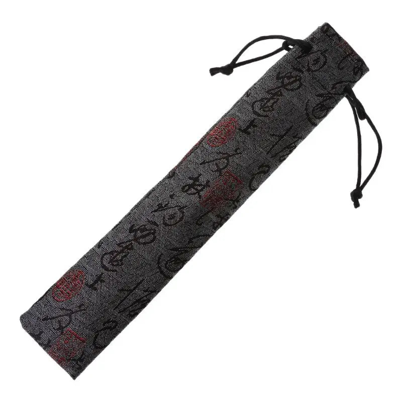 Chinese Style Decorative Folding Hand Fan Bag Dustproof Holder Prote