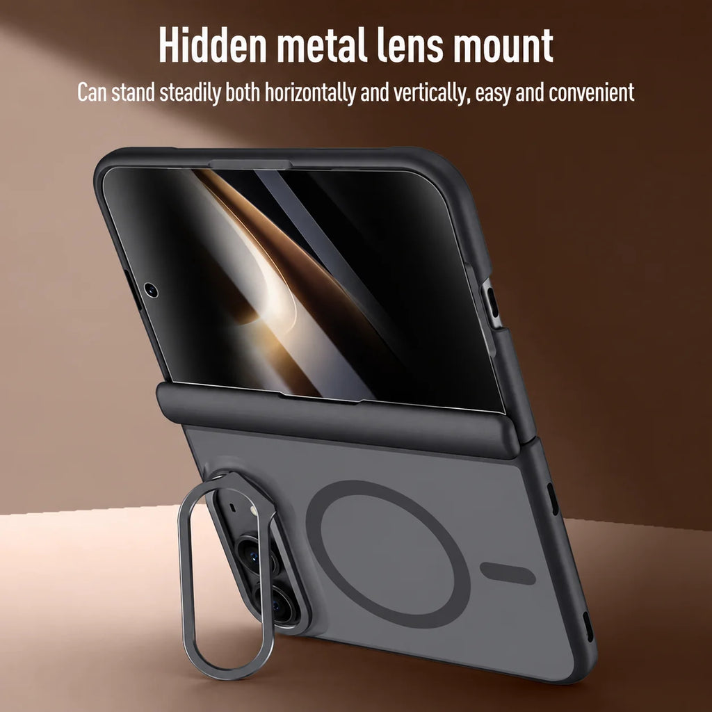 Cell Phone Accessories Privacy Glass Film Magneitc Hinge Case