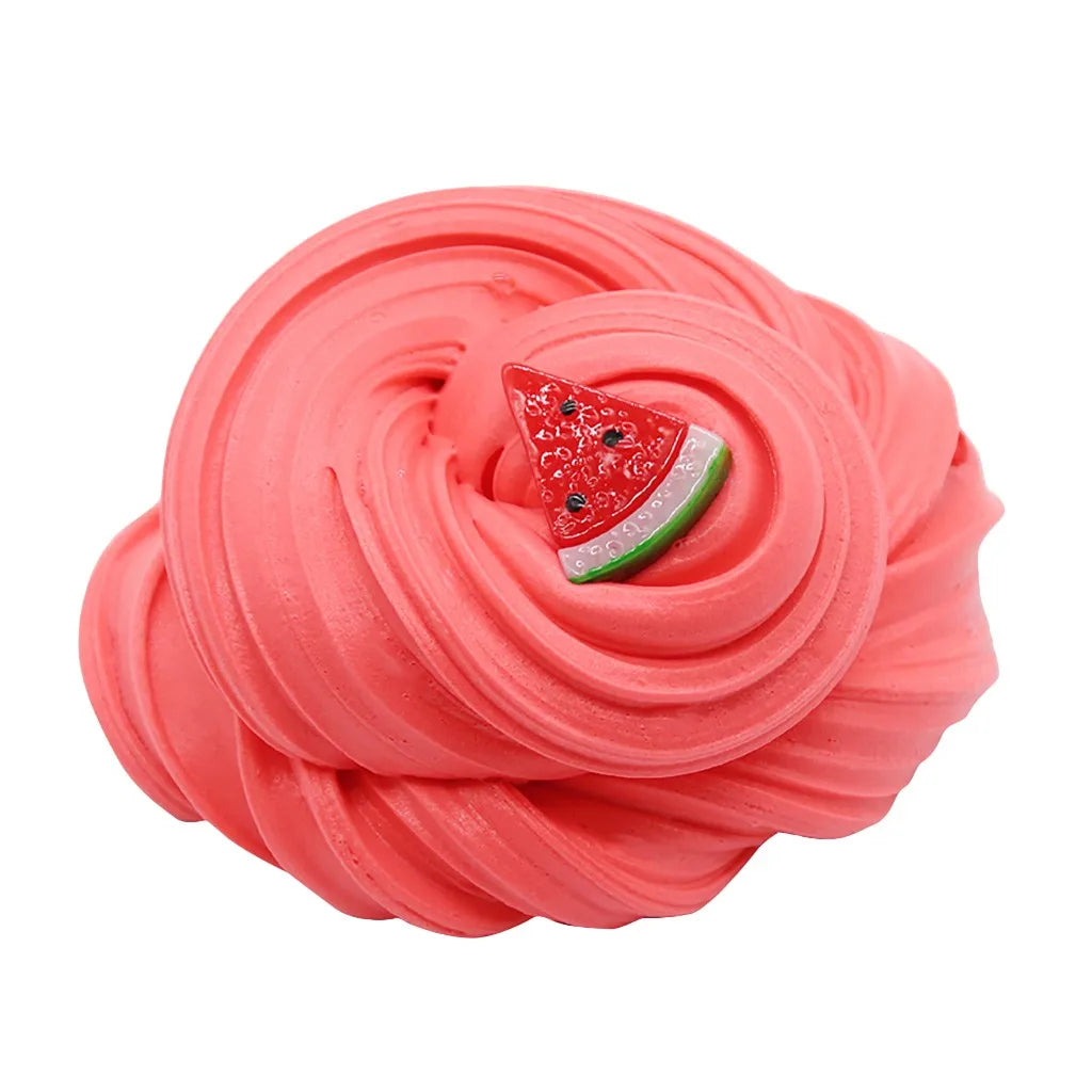 DIY Butter Slime Fruit Kit Soft Non-sticky Cloud Slime Scented Toy Kids Gift 70ml Relieve Pressure Education Rainbow Slime Craft