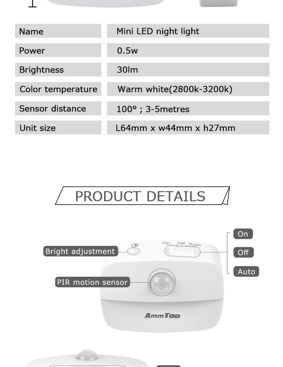 LED Night Light Motion Sensor Night Lamp Room Decor Lamp Bedside Led Lamp With EU Plug Led Lights For Closet Bedroom Home Decor