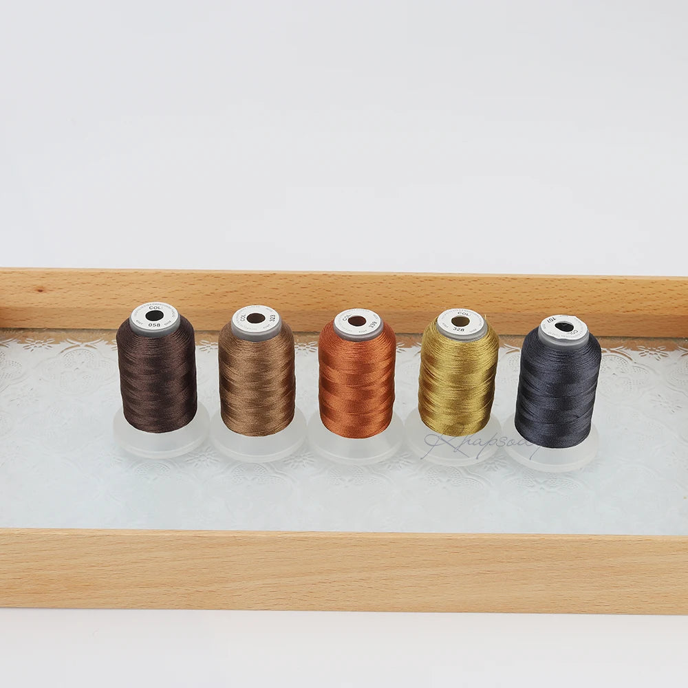 Rhapsody 40WT Polyester Embroidery Machine Thread 550Y 60 Colors Brother Babylock Janome Singer Pfaff Husqvarna Bernina Sewing