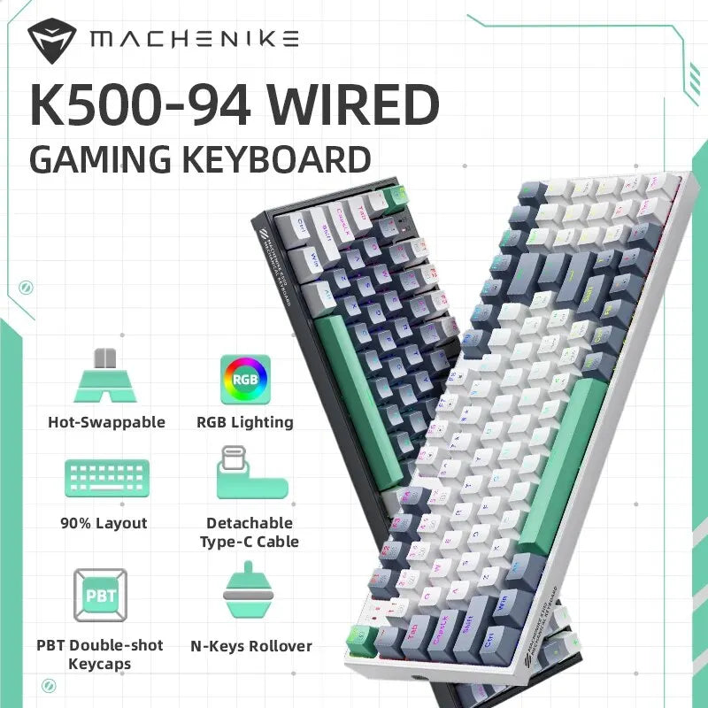 Machenike K500 Mechanical Keyboard Wired Gaming Keyboard K500-B94