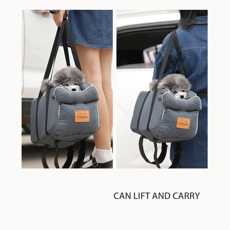 Puppy Dog Car Seat Travel Central Control Portable Pet Carrier for Small Dogs Chihuahua Teddy Cats Car Transport Dog Accessories