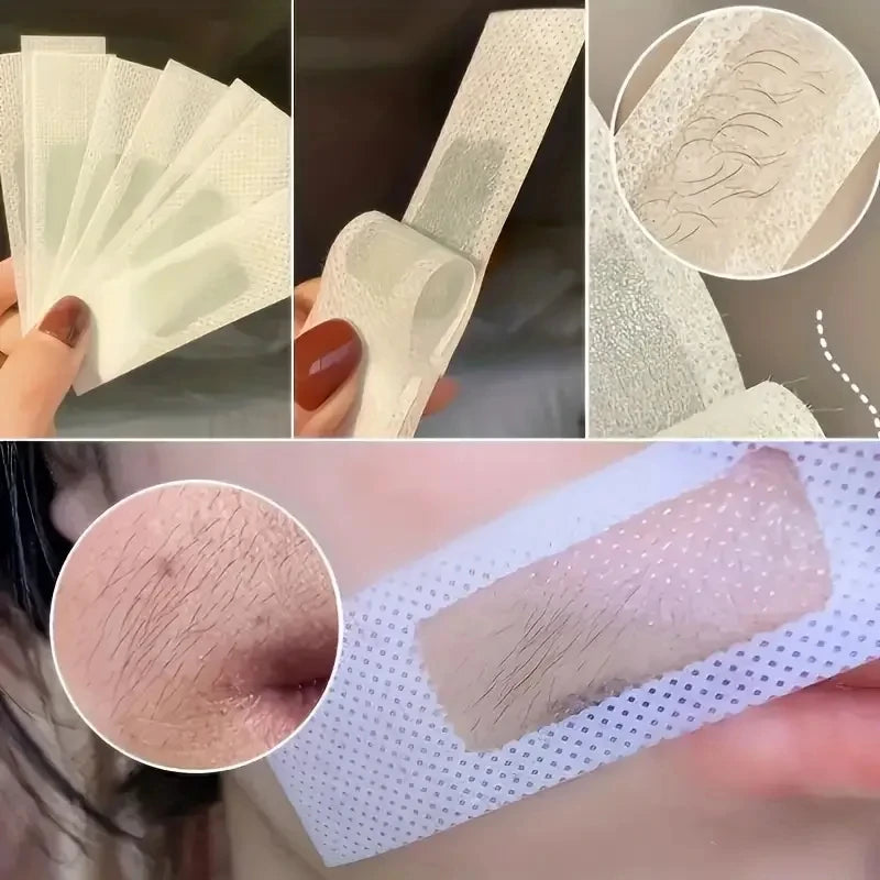 10/20/100 Pcs Depilatory Wax Strips Hair Removal Wax Paper