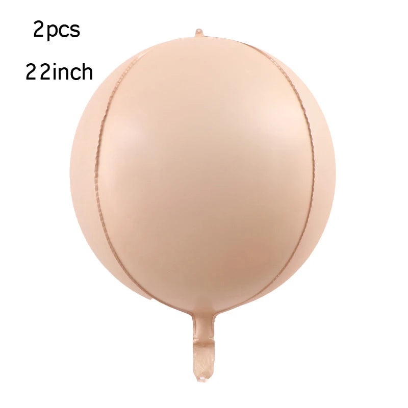 10/5/1Pc Brown Beige Cream 18inch Heart Balloons Cream Number Balloons 1 2 3 4 5 6 Birthday Number Foil Balloon Helium Air Globo