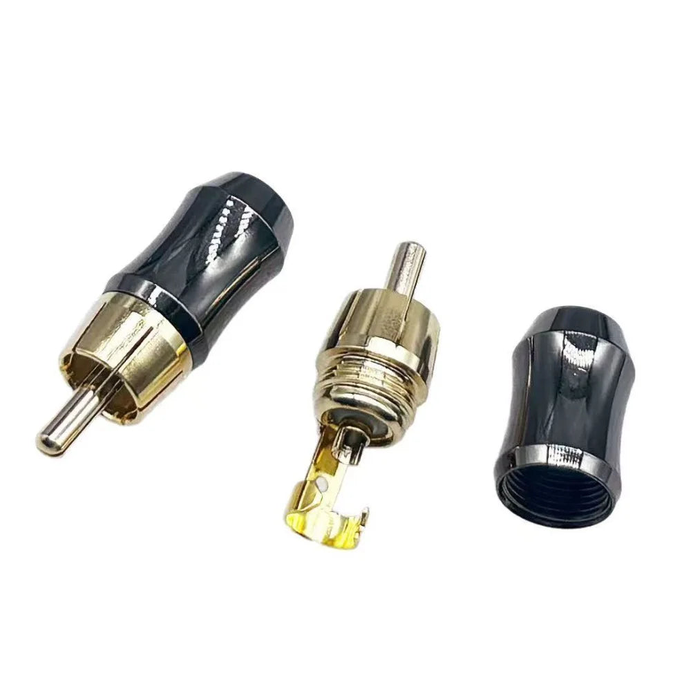 RCA Connector Male L Type 90 Degree Right Angle