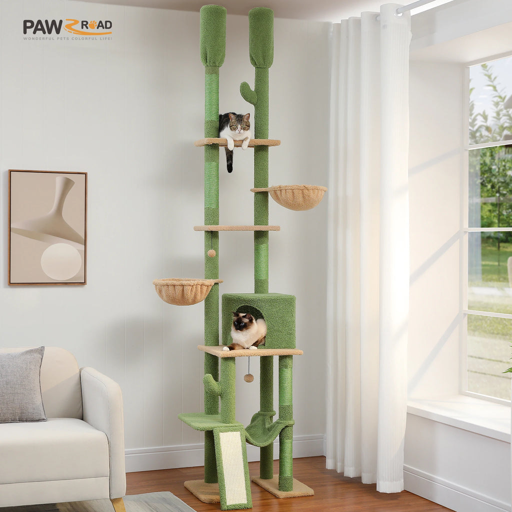 Cactus Cat Tree Floor to Ceiling Cat Tower 7