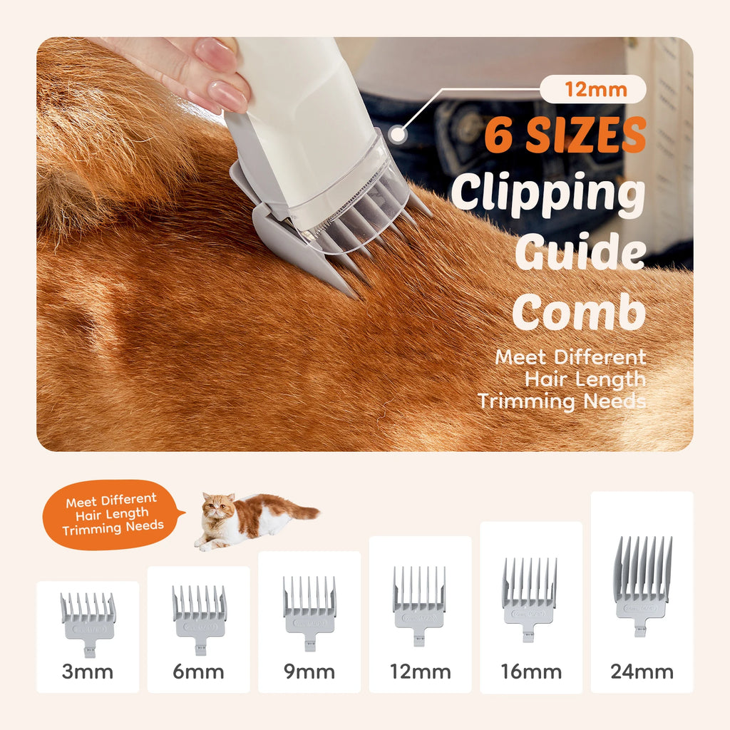 JHK 2.5L Professional Pet Grooming Vacuum Kit 3 Suction