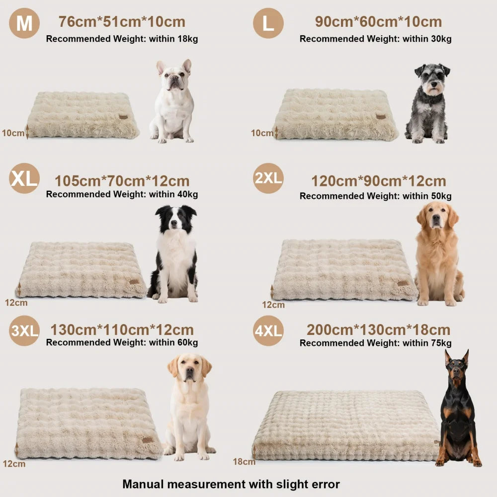 Ultra Plush Dog Bed Soft Pet Cushion Large Dog