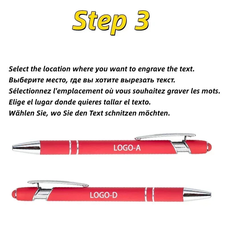 20-200 Pens Metal Ballpoint Pen Touch Screen Pen Office School