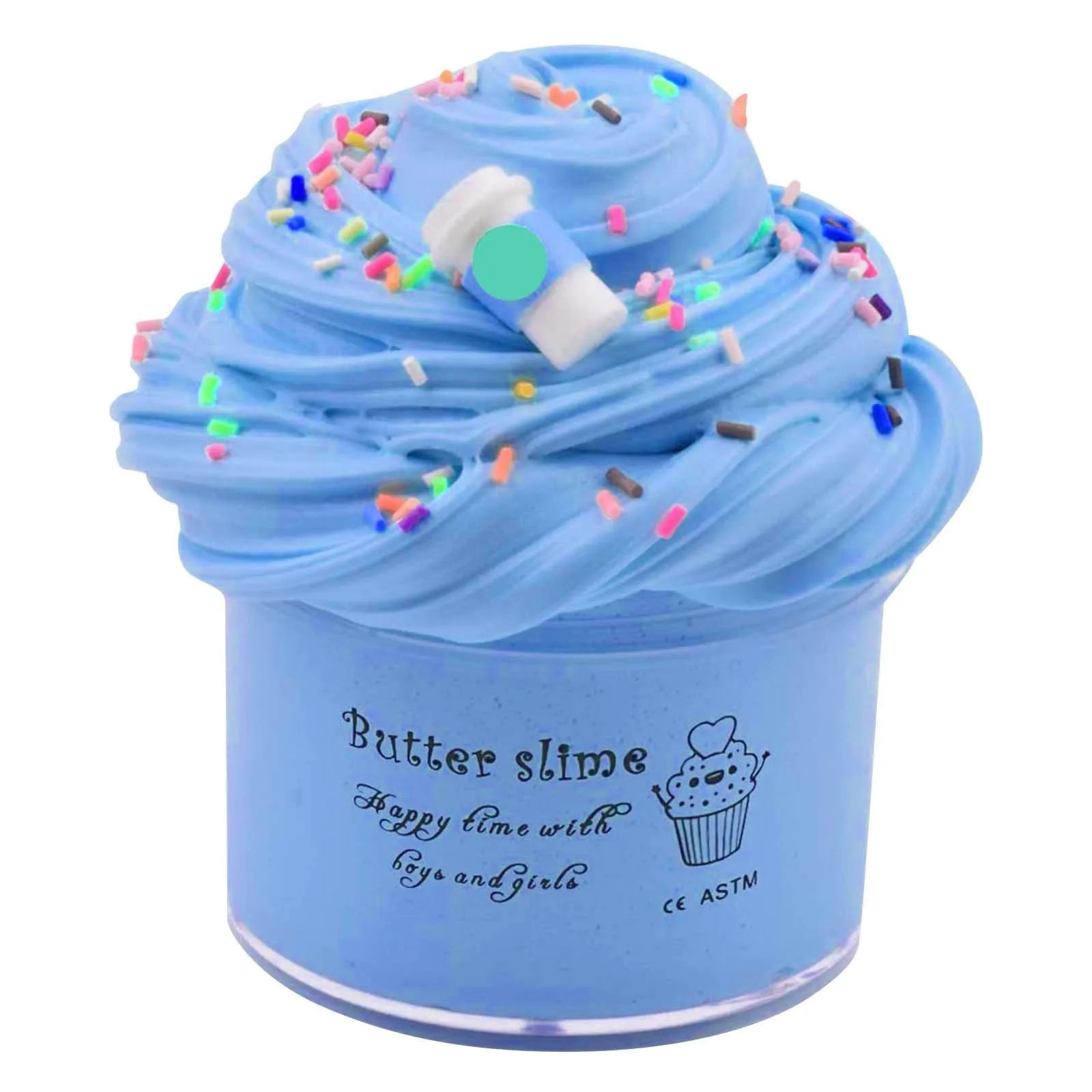 DIY Butter Slime Fruit Kit Soft Non-sticky Cloud Slime Scented Toy Kids Gift 70ml Relieve Pressure Education Rainbow Slime Craft