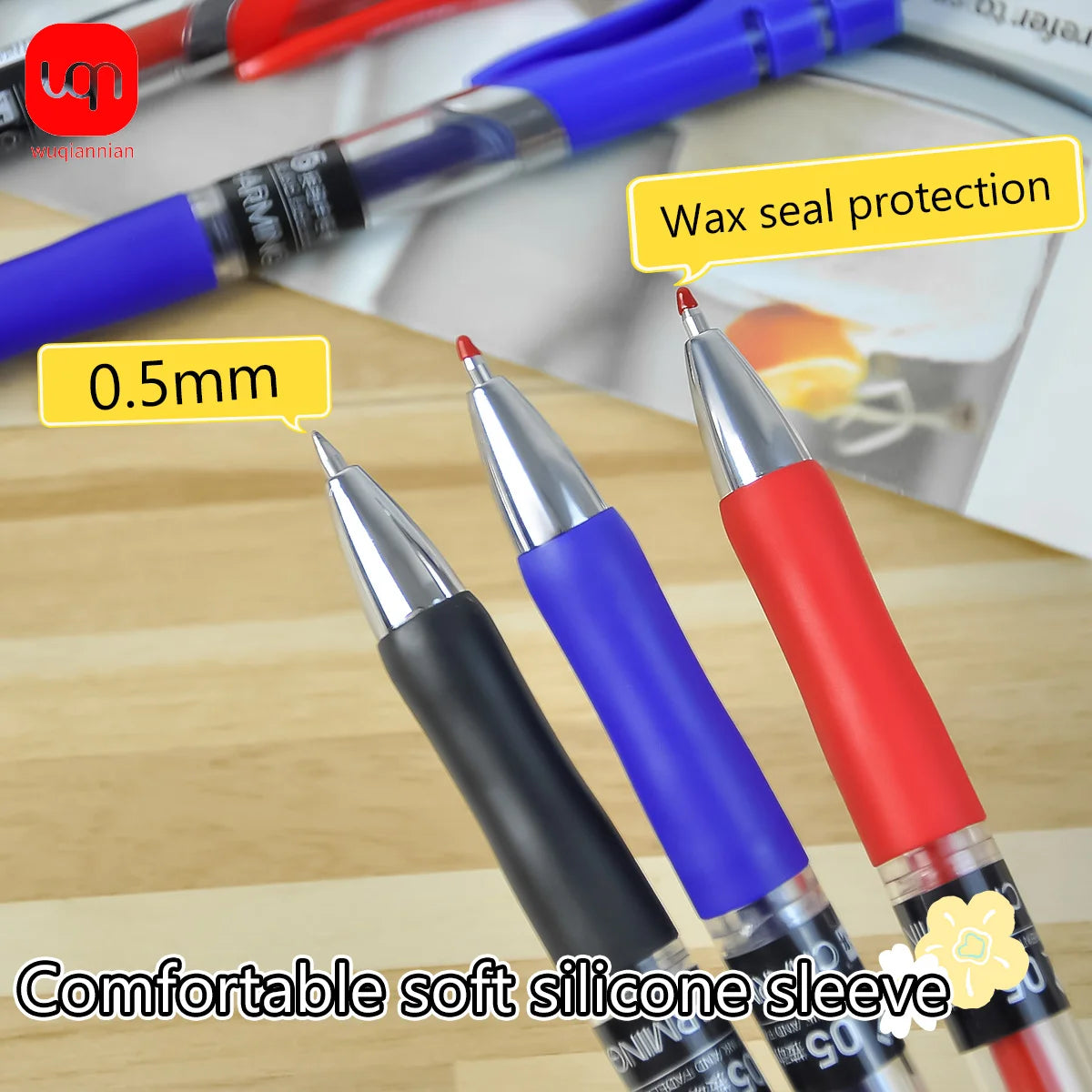Retractable Gel Pens, 0.5mm Fine Tip