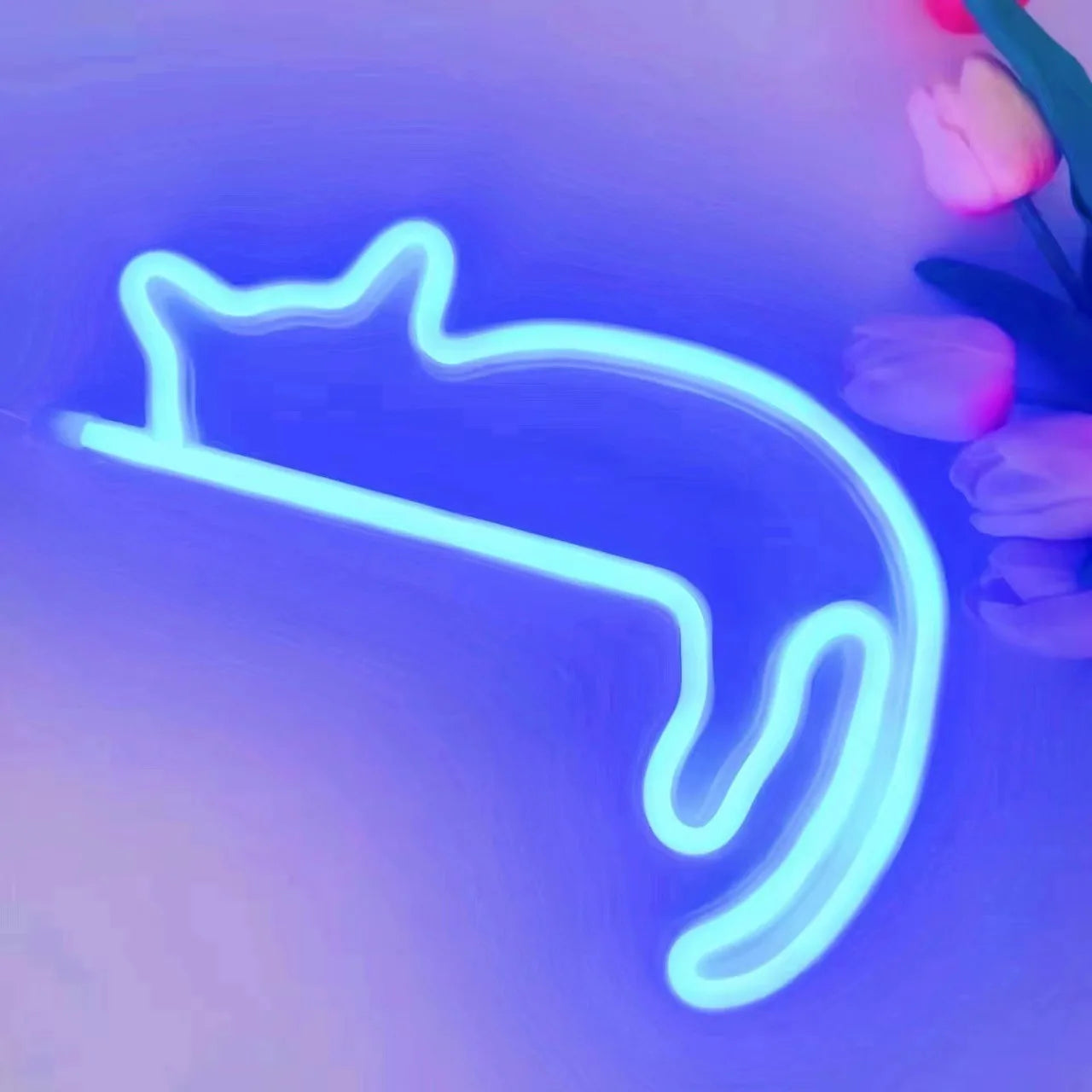 Cute Cat Wall LED Neon Sign Light For Party Gallery Pub Club Bar Pet Shop door Decoration Gifts