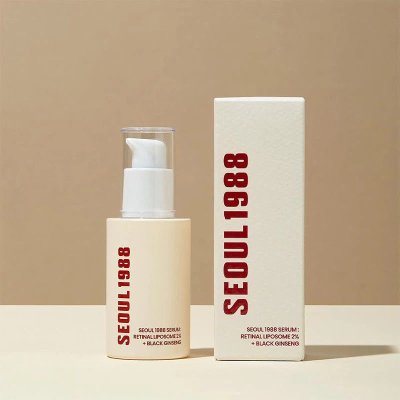 Seoul 1988 Retinol Ginseng Eye & Face Cream Serum Set Firming Moisturizing Anti-aging Diminish Lines Wrinkles Skin Care Essence