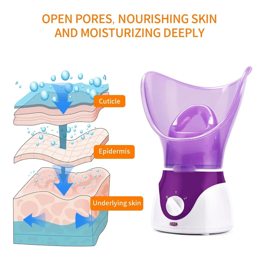 Face Steamer Machine Deep Hydration Clean Facial  Mist Steam Sprayer Anti Wrinkle Whitening Skin Vaporizer Skin Care Tools