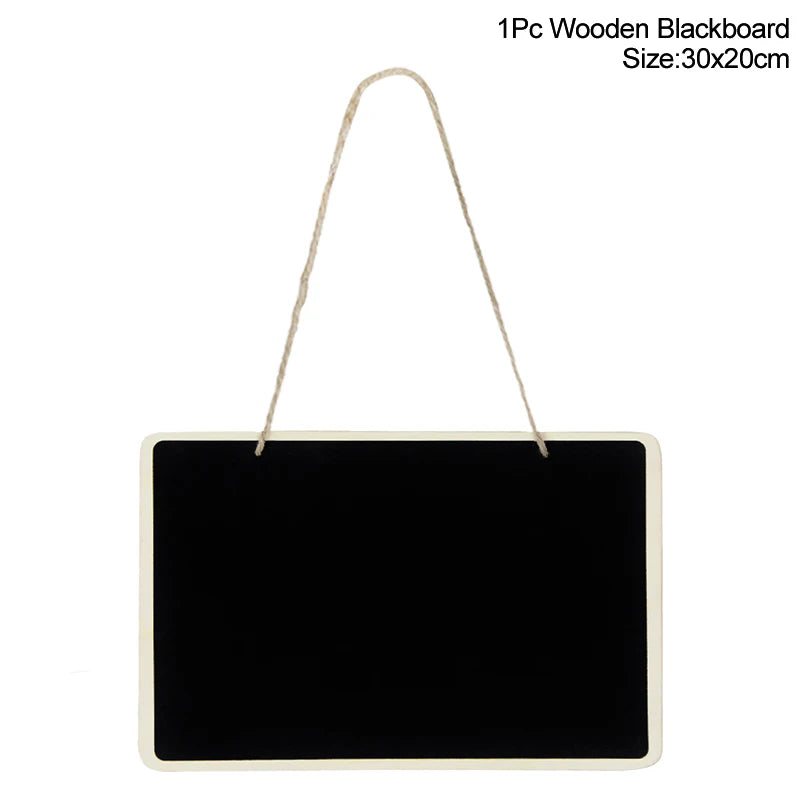Rustic Wedding Wooden Blackboard Mr Mrs Bridal Shower Decoration Photobooth Birthday Party DIY Home Decor Sign Message Board