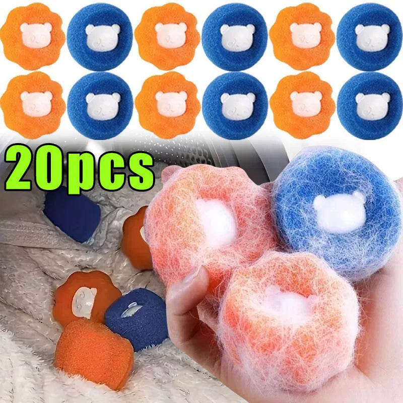 Laundry Balls Pet Hair Remover Reusable Washing Machine Lint Catcher Clothes Fluff Fur Cleaner Home Cleaning Tools