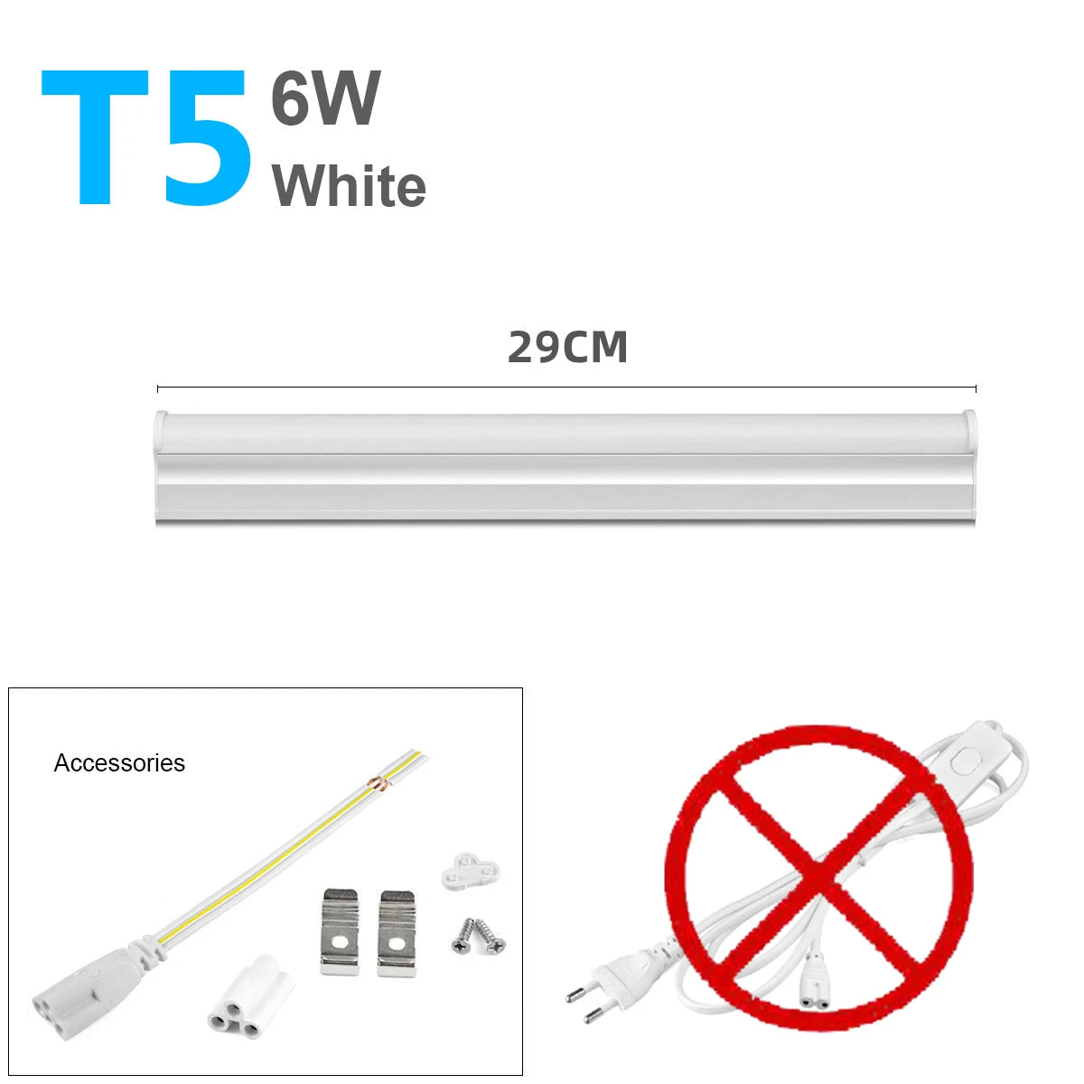 Aluminum LED Light Bar 220V 110V T5/T8 LED Tube 6W 8W LED Fluorescent Tube For Indoor Kitchen Lighting LED Lamp Bulb Wall Lamp