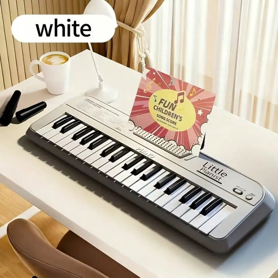 37‑Key Kids Electronic Piano Toy With Microphone &amp; Music