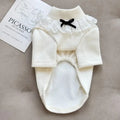 Lace Winter Pet Clothes Pet High Neck Floral Base Shirt Dog Home Clothing Small Medium-sized Dog Cat Base Shirt Puppy Clothing