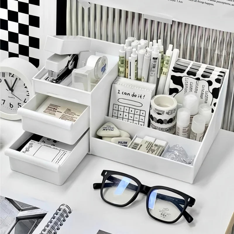 Desktop drawer style cosmetic storage box dressing table shelf file storage box