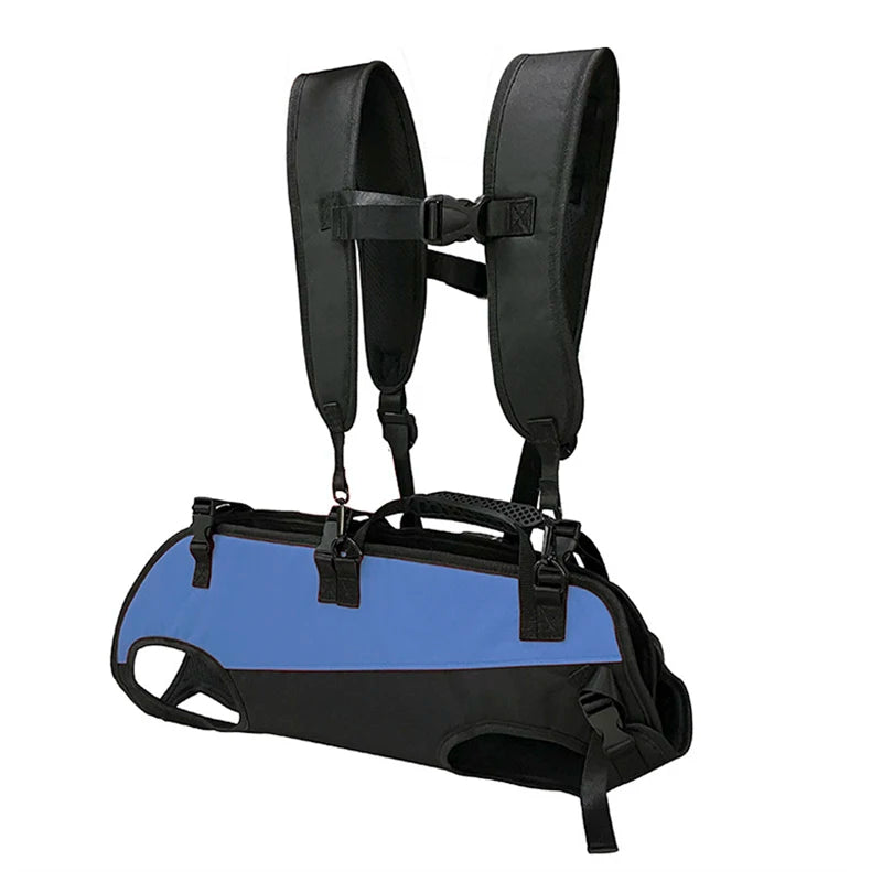 Pet Backpack Carrier Multi-Functional Airbag Shoulder Strap Outdoor Walking Support Stretcher Bag Cycling Dog Backpack
