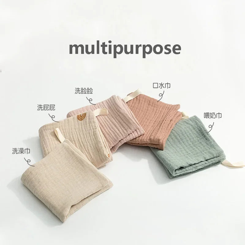 2/5p Baby Towel New Born Muslin Squares Infant Newborn Hand Bath