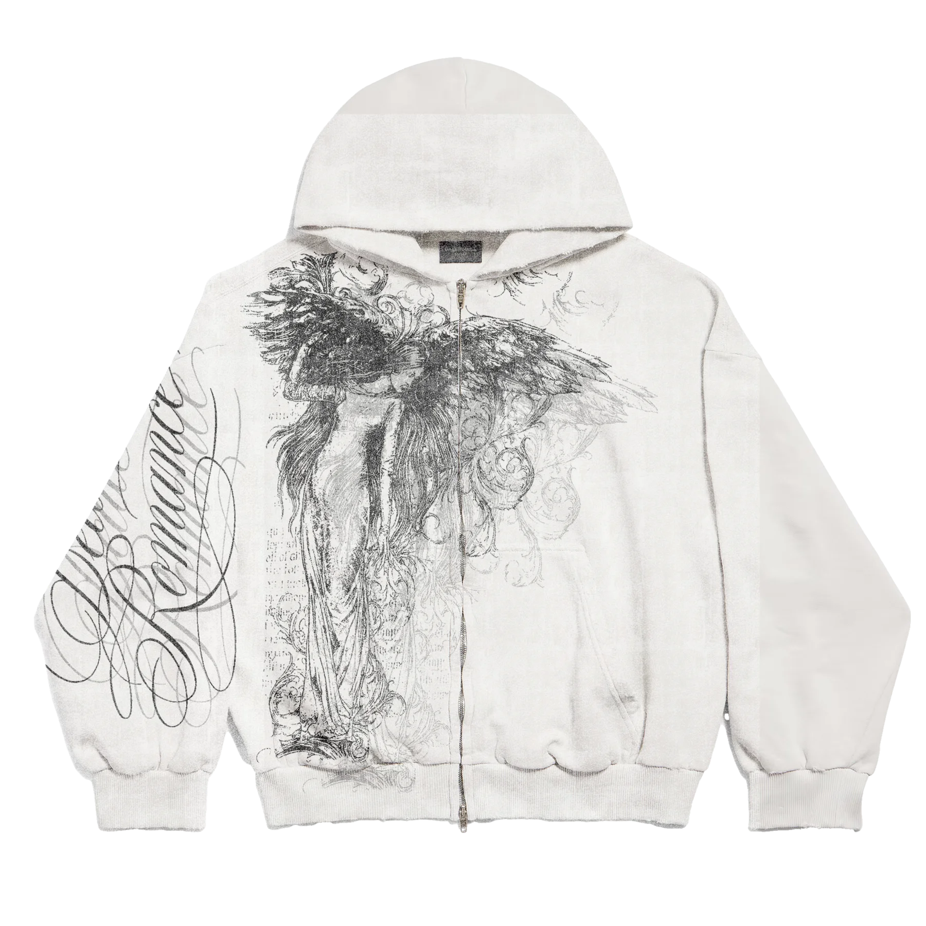 Y2k Obsessed Zip Up Hoodie Trendy Goddess Painting Couple Sweatshirt Harajuku Retro Hip Hop Streetwear Unisex Boxy Casual Hoodie
