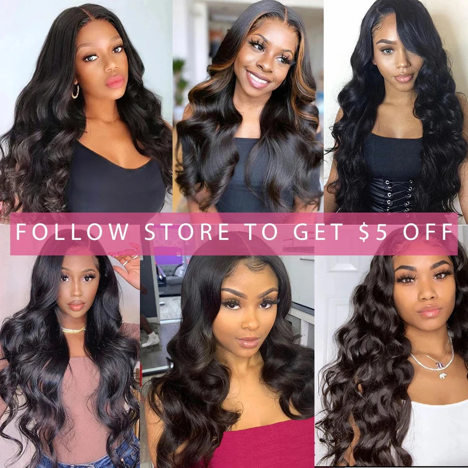 Beaufox Body Wave Bundles Brazilian Hair Weave Bundles 1/3/4 PCS