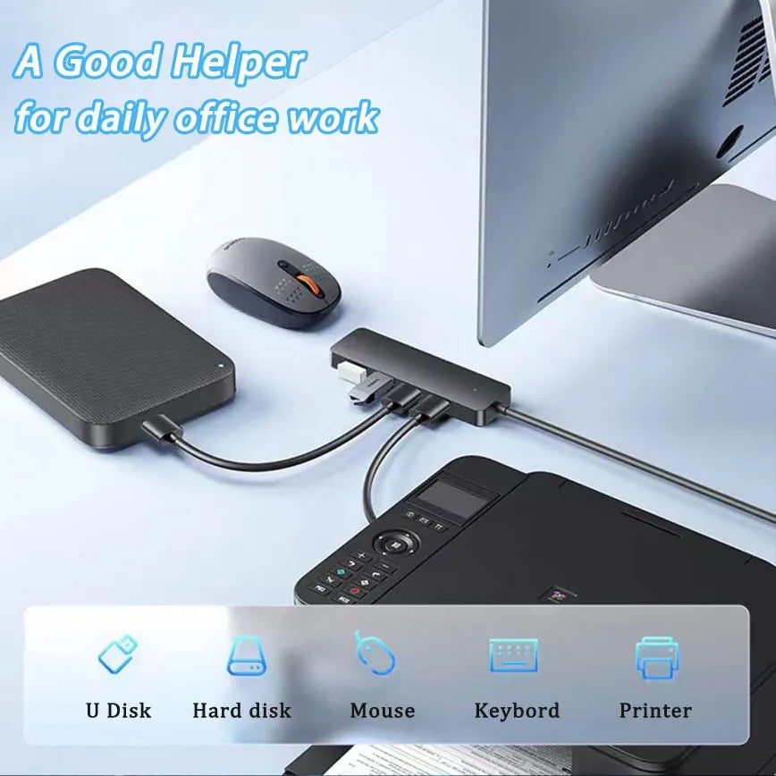 USB 3.0 Hub 4-Port USB Hub USB Splitter Expander
