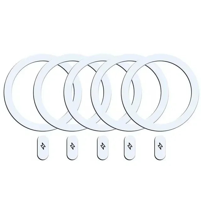 1-5Pcs Universal Metal Plate Ring for Magsafe Magnetic Wireless Charger Iron Sheet Sticker Car Phone Holder for IPhone 14 15 16