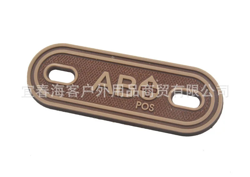 2PCS Shoelace Blood Buckle Charm PVC Tactical Bag Clothing Zipper Blood Tag Charm Military Patches Tactical Patch