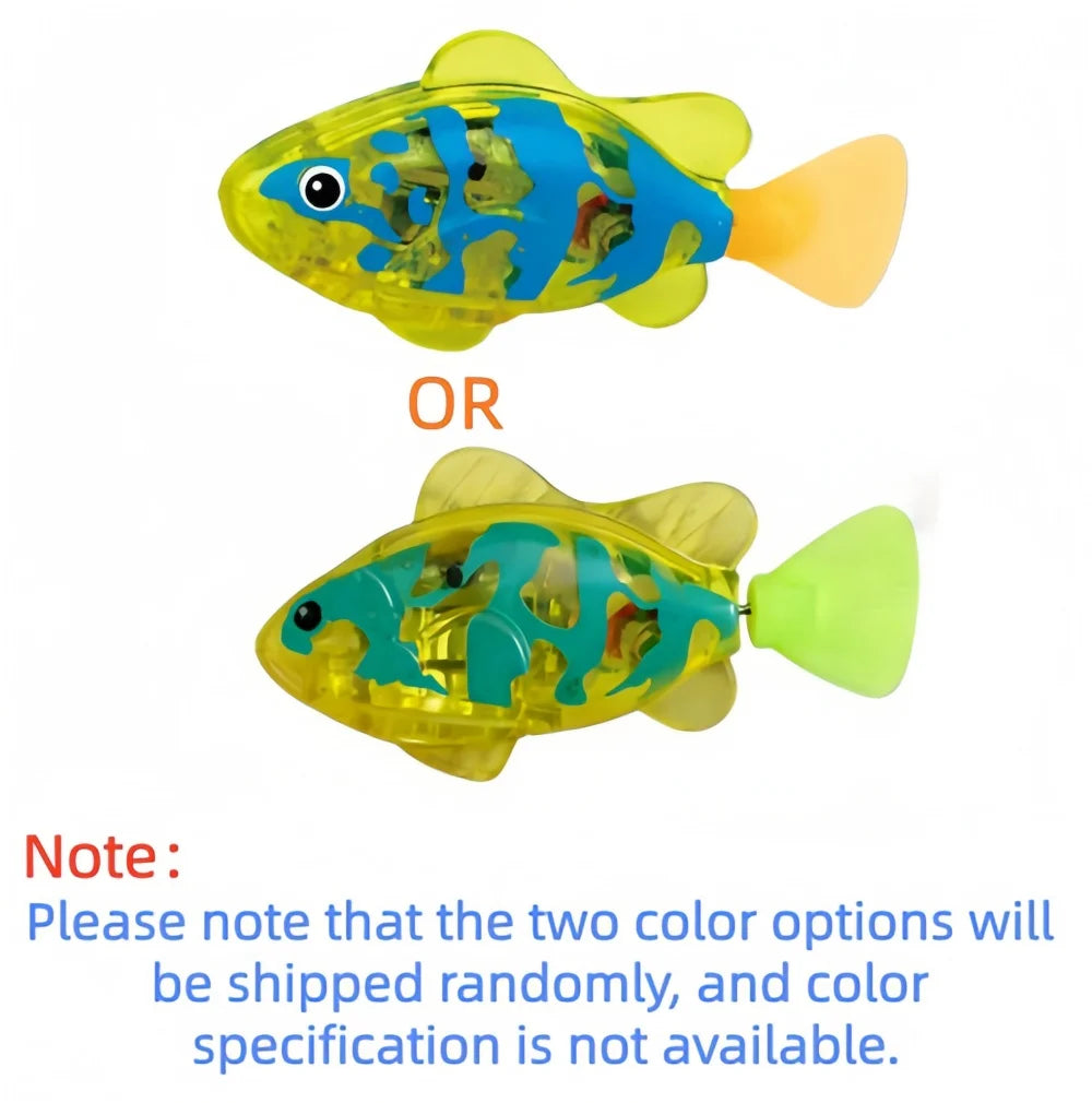 Baby Bath Light-Up Sensor Electric Small Fish Playing in Water Pet