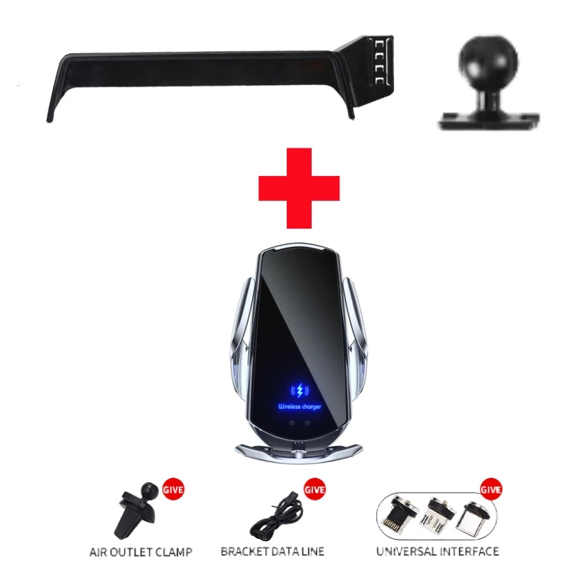 Car Phone Holder Screen Wireless Charger Gravity 360 Rotation For BAIC BEIJING X55 2022-2023 For Car Auto Interior Accessories