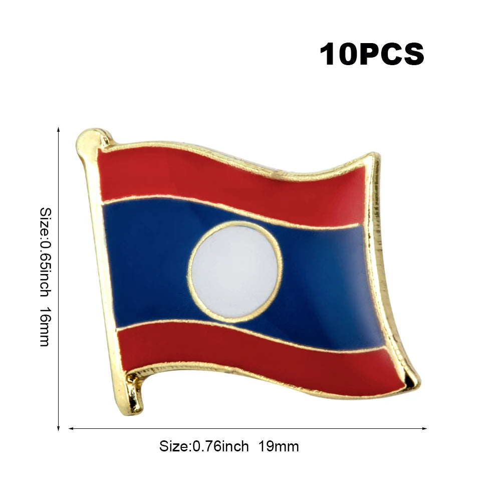 10pcs a lot   Flag Laple Pin Badge Brooch Cambodia Canada Czech Rep. Zimbabwe Kuwait Croatia Kenya Kazakhstan Haiti