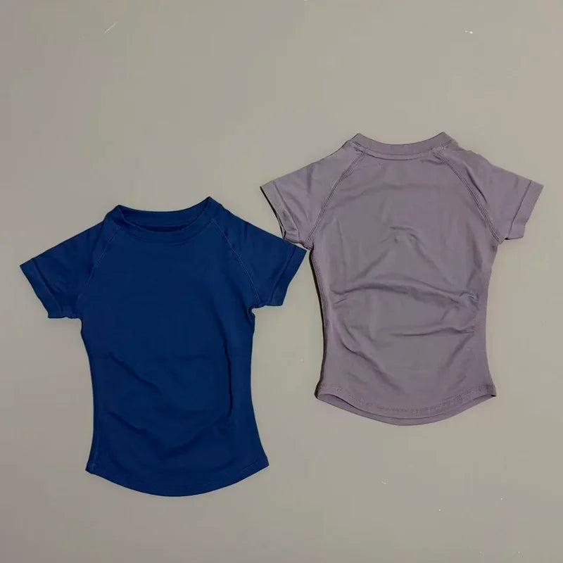 Sport Short Sleeve Top Women Running Sports T Shirt