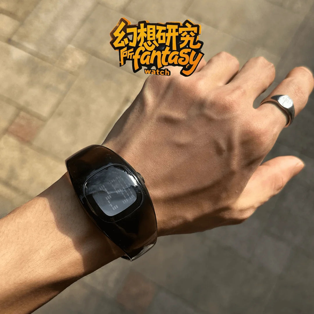 Y2K Fully Transparent Watch — Minimalist See-Through Design, Paired with an Acrylic Strap (Fits Wrist Circumference ≤ 18 cm)