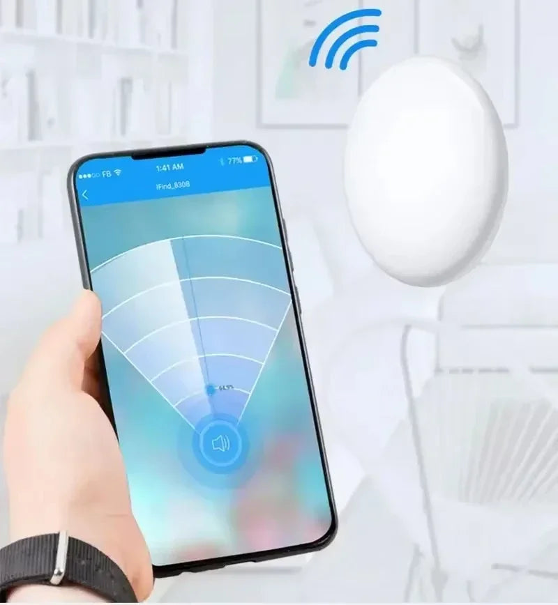 VIVO Mini Bluetooth 5.0 Tracker GPS AntiLost Device Round - Pet Kids Bag Wallet Tracking Finder Locator Air Tag Smart Home