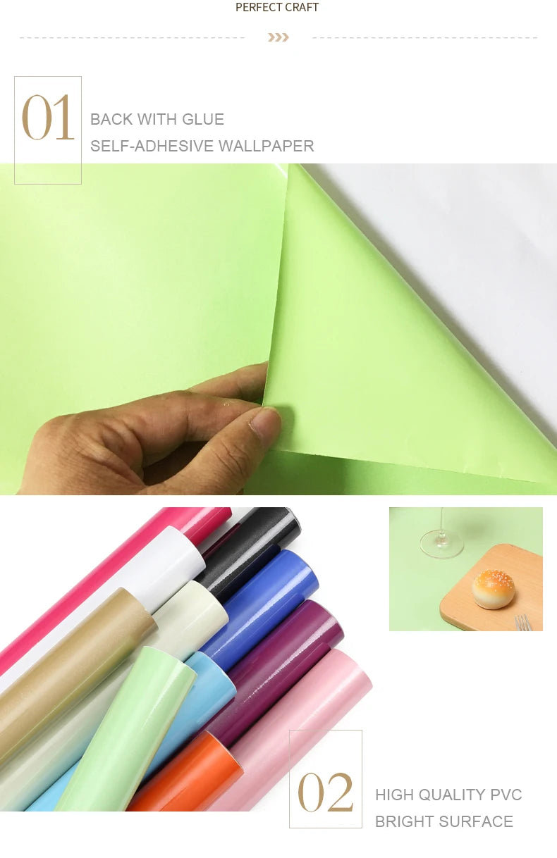 PVC DIY Waterproof Oil-proof Wall Stickers Self-Adhesive Marble Wallpaper Cabinets Countertop Bathroom Desktop Renovation Films