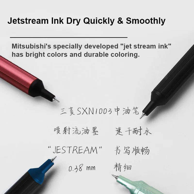 Uni JETSTREAM Oil Ballpoint Pen 0.28/0.38mm Hexagonal Anti-roll Rod