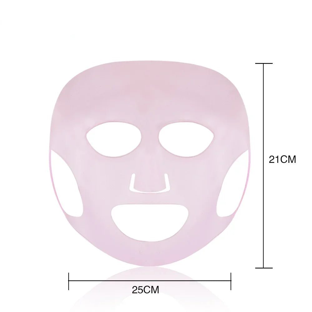 2025 Silicone Mask Reusable Cover Face Skin Care Hydrating Moisturizing Mask For Sheet Prevent Evaporation Steam Beauty Tool
