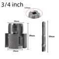 Pipe End Threading & Opening Tool - Handheld for 1/2" & 3/4" PPR/PVC, Creates Threads for Fittings & Opens Path for Wires/Cables