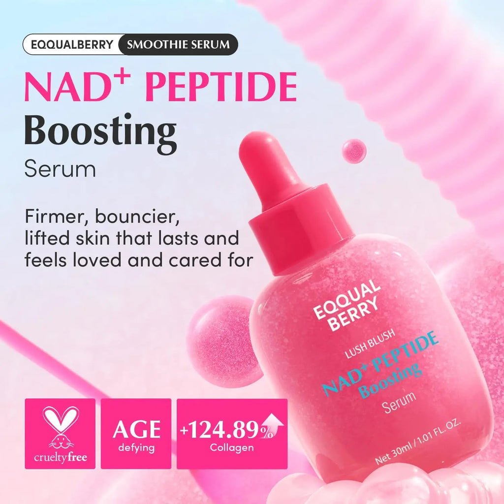EQUAL-BERRY Korean Original 30ml NAD+-Peptide Boosting Ampoule Serum Fade